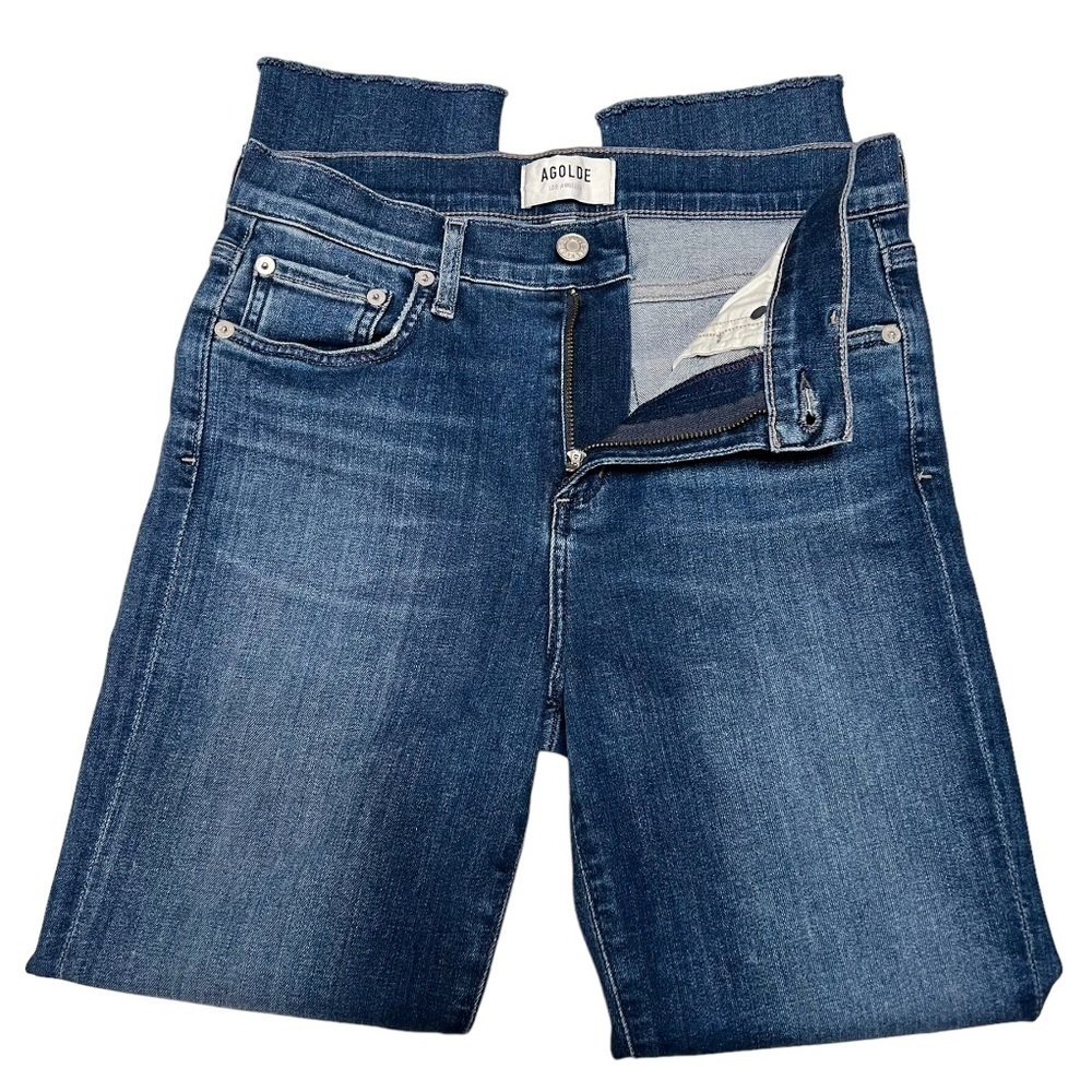 Agolde Sophie High Rise Crop Skinny Stretch Denim Jeans Women’s 26 - Picture 10 of 16